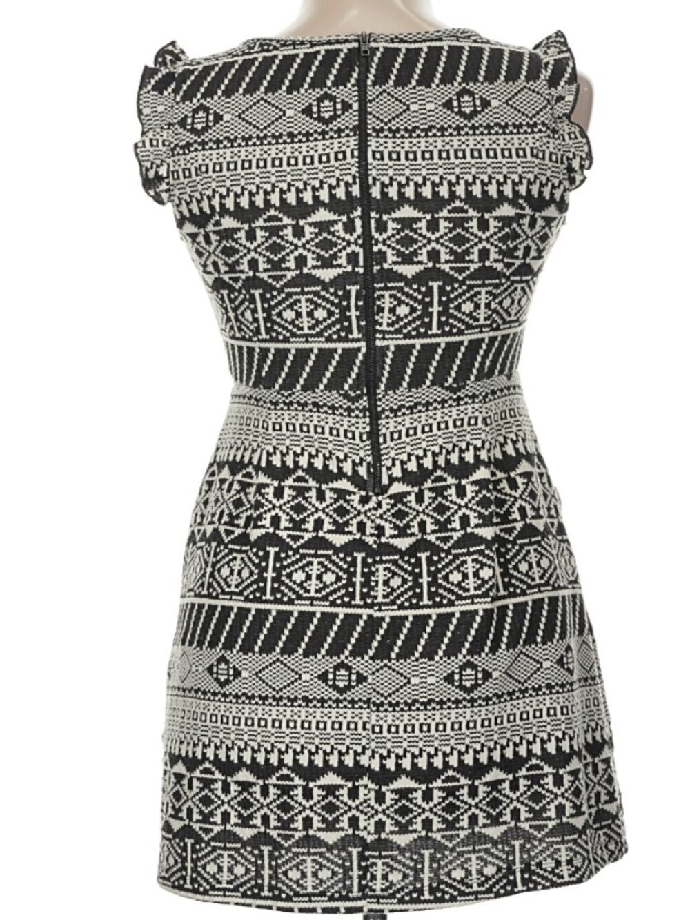 Xhilaration Black and White Aztec Mini Dress size M - Picture 2 of 5